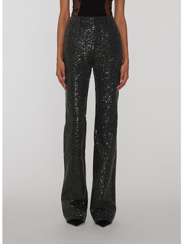 PANTALONE TWILL SEQUIN, 1000 BLACK, large