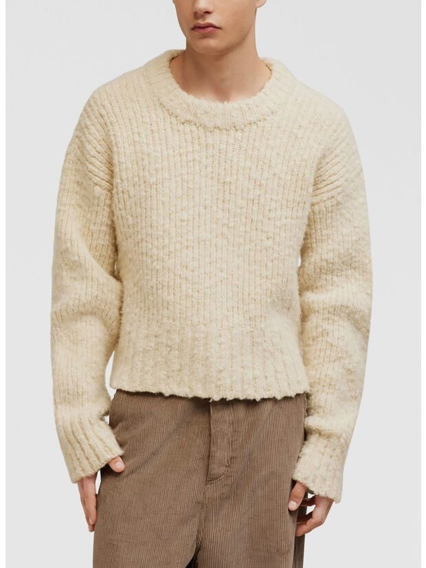 MAGLIONE BRUSHED TEXTURED, 185 IVORY/185, large