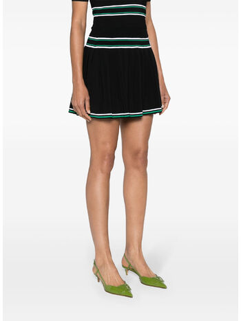 GONNA PLEATED STRIPE, BLACK, small