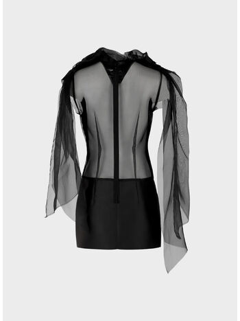 ABITO SHIFT, 1086 Black satin, small