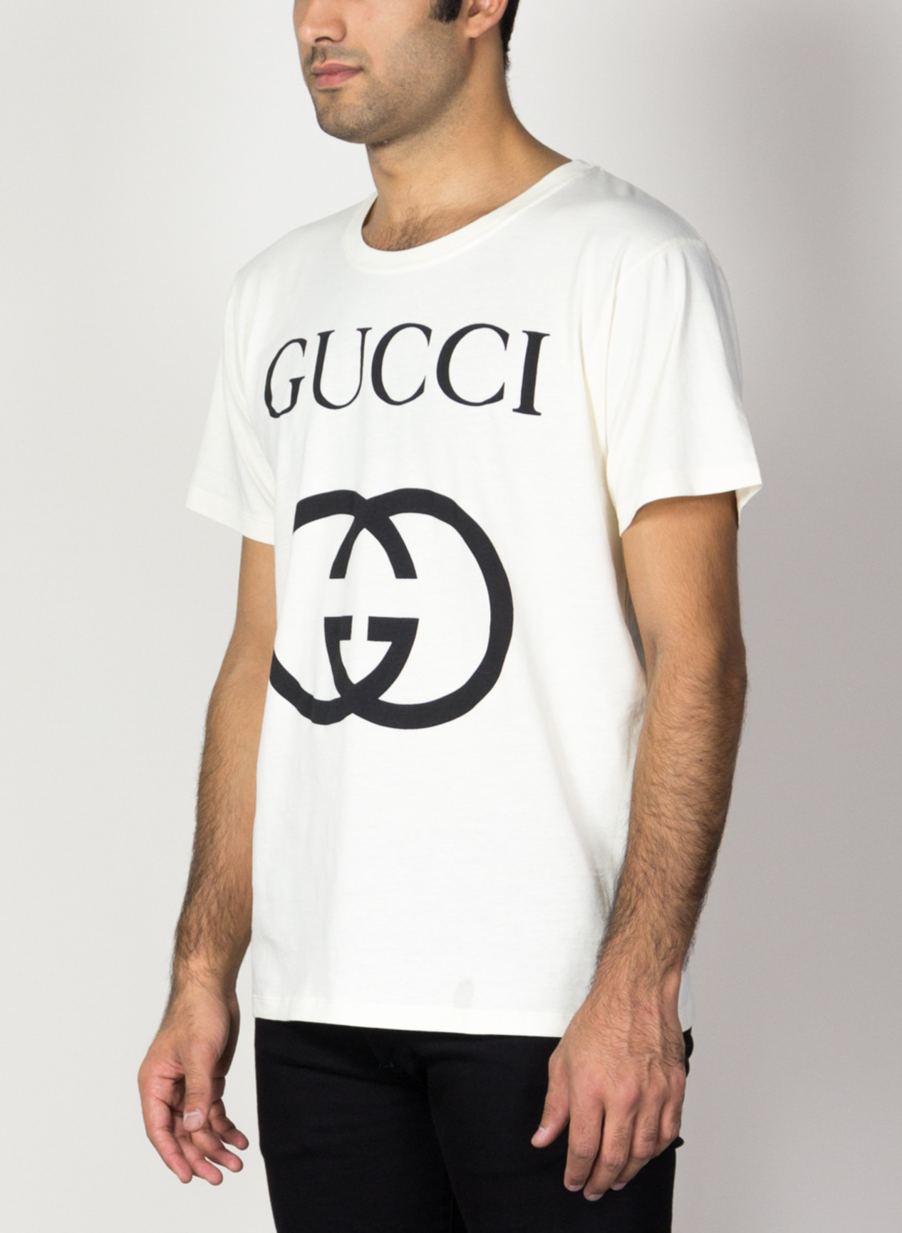 GUCCI T SHIRT OVERSIZE CON STAMPA GG 2184838 Susi
