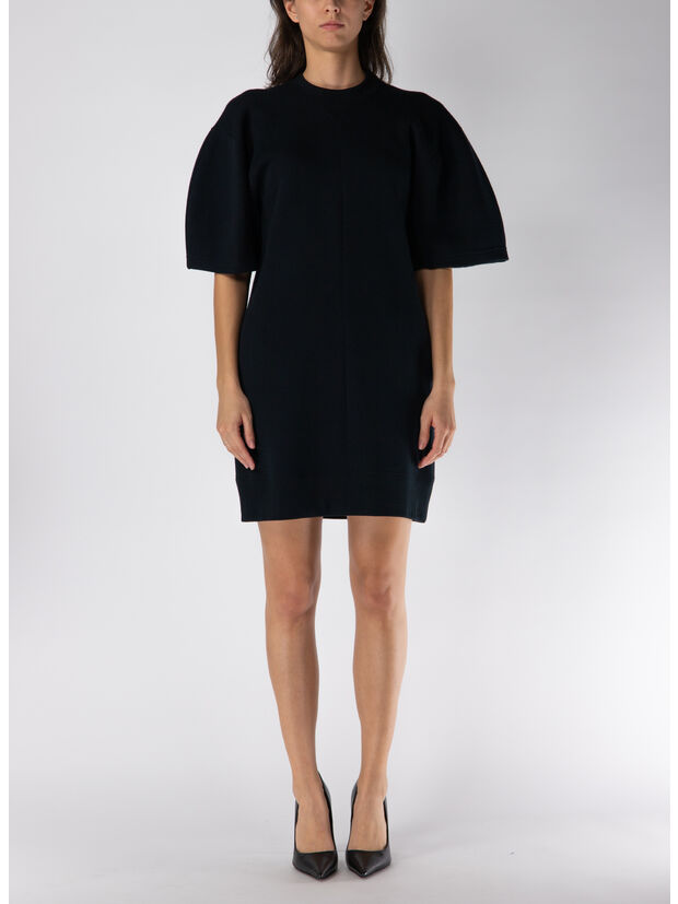 ABITO CORTO MÉLANGE, 001 BLACK, large