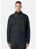 JACKET BIKER, VJ229 BLUE BLACK, thumb