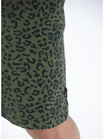 COSTUME LEOPARD BEACH SHORT, OLIVE, small