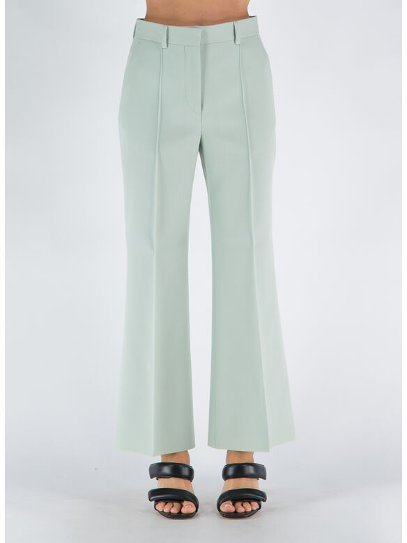 PANTALONE FLARED TAILORED, 401 SAGE, medium
