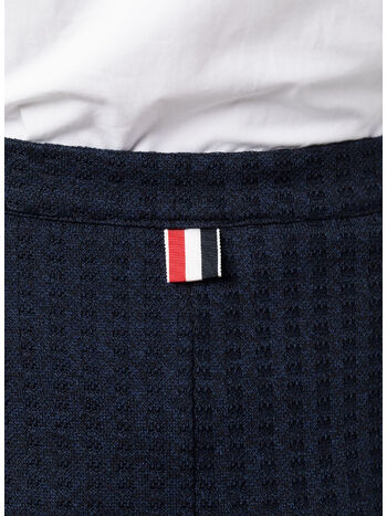 GONNA BELOW THE KNEE SKIRT IN TONAL CHECKERED, 415 NAVY, small