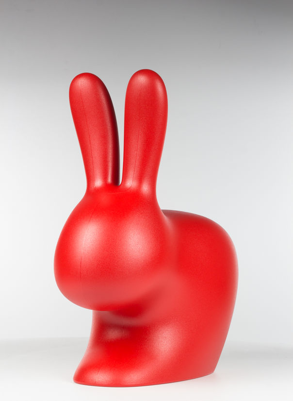 RABBIT CHAIR BABY, RED, large