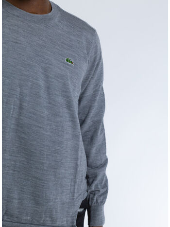 CDG PULLOVER KNIT X LACOSTE, GREY, small
