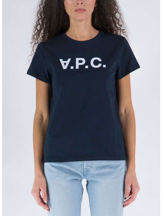 T-SHIRT VPC BLANC F, IAK DARK NAVY, large