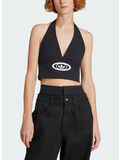 TOP CAMPUS 2000 CON SCOLLO A V, BLACK, thumb