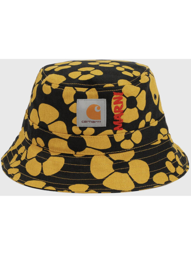 CAPPELLO BUCKET VERDE MARNI X CARHARTT WIP, MFY70 SUNFLOWER, large