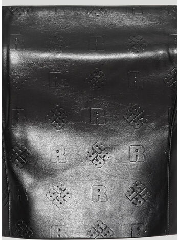 TOP A FASCIA IN PELLE SINTETICA, 1000 BLACK, small
