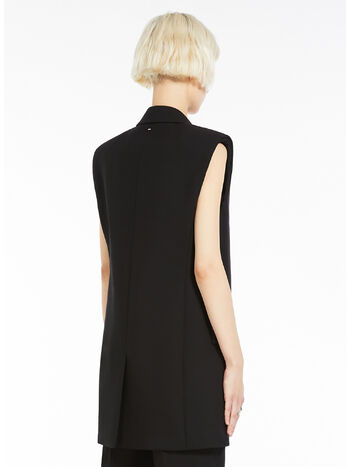BLAZER SMANICATO IN LANA, 003 BLACK, small