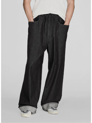PANTALONE DENIM, BLACK, small