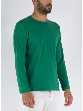 T-SHIRT MENS MANICHE LUNGHE, 2 GREEN, small