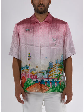 CAMICIA CUBAN COLLAR SHORT SLEEVE, 10 MORNING CITY VIEW, small