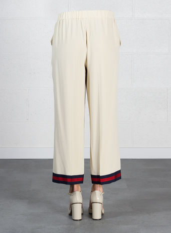 PANTALONE PIGIAMA DETTAGLIO NASTRO WEB, 9401GARDENIA, small