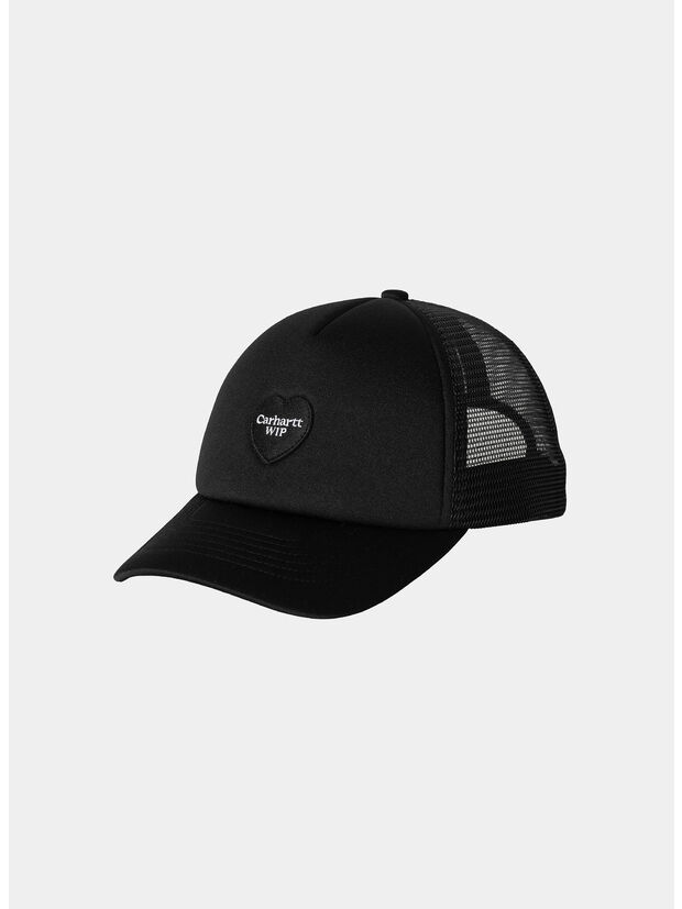 CAPPELLO TRUCKER HEART PATCH, 89XX BLACK, large