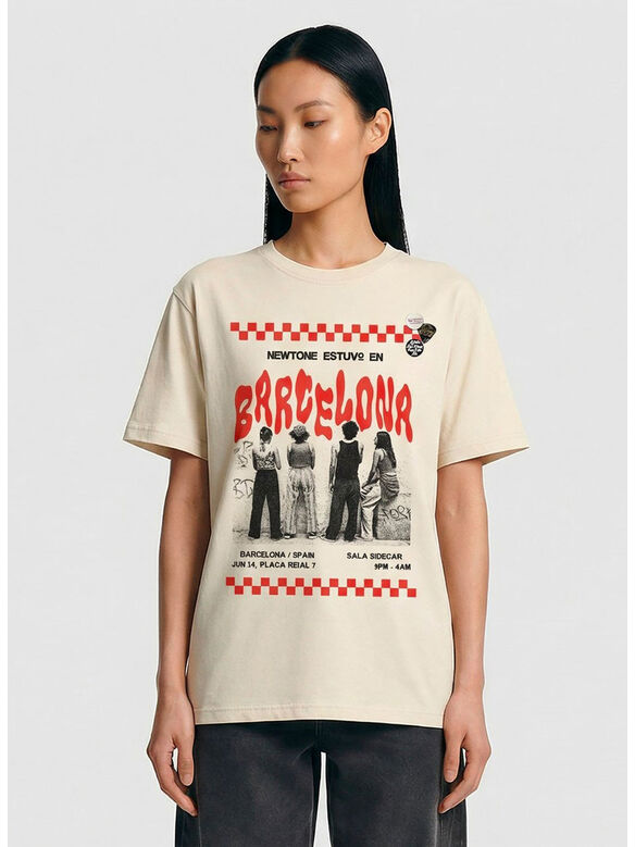 T-SHIRT TRUCKER TOWN, NATURAL, medium