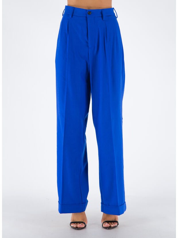 PANTALONI IN STILE SMOKING, 00B57 MAZARINE BLUE, large