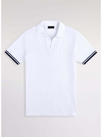 POLO SLIM FIT IN PIQUET STRETCH, TDW B001, small