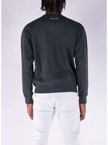 FELPA GIROCOLLO WELLNESS CLUB, Faded Black, small