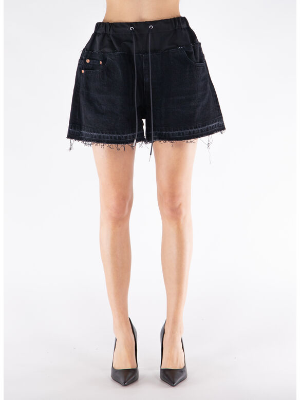 SHORTS DENIM, 001  BLACK, medium