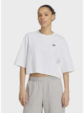 T-SHIRT ESSENTIAL CROP, WHITE, small