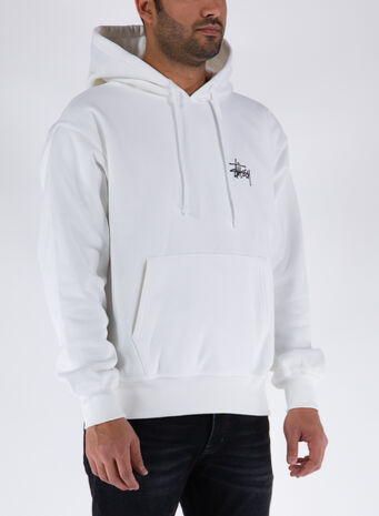 FELPA BASIC HOOD, WHITE, small