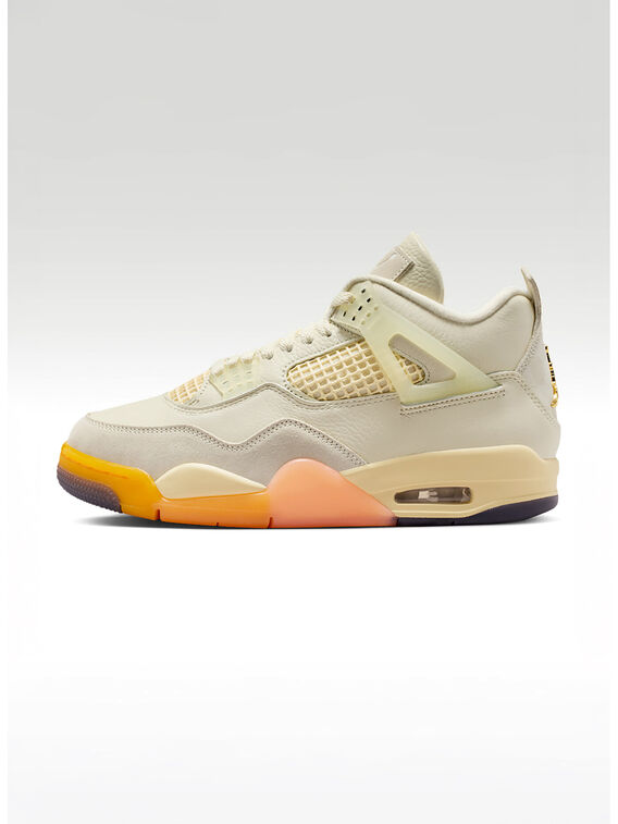 SCARPA AIR JORDAN 4 RETRO UNISEX, 101 COCONUT MILK/MULTI-COLOR, medium