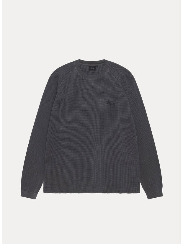 MAGLIONE GIROCOLLO RAGLAN BASIC THERMAL, 0034 WASHEDBLACK, large