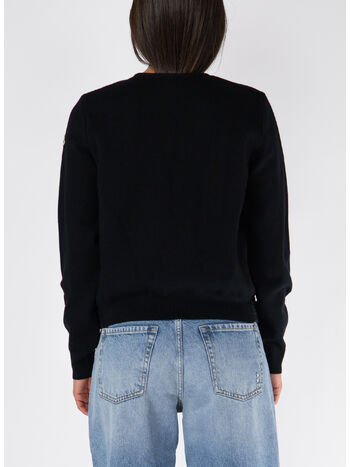 CARDIGAN CON INSERTO IN PIUMA, , small