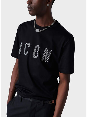 T-SHIRT REGULAR FIT, 900 BLACK, small