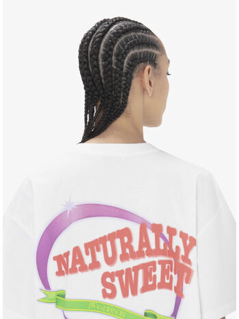 T-SHIRT NATURALLY SWEET, 001 WHITE, small