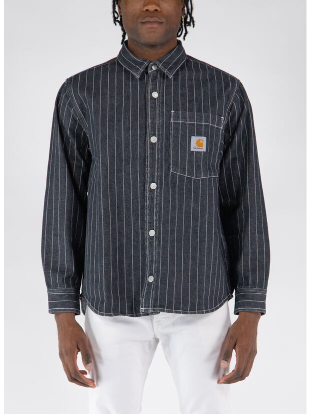 CAMICIA ORLEAN, 1XX06 BLACK/WHITE STONE, large
