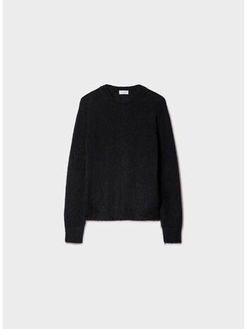 MAGLIONE MOHAIR ARROW KNIT CREWNECK, 1061 BLACK BEIGE, small