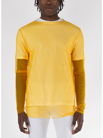 T-SHIRT GIROCOLLO, 832 MANGO, small
