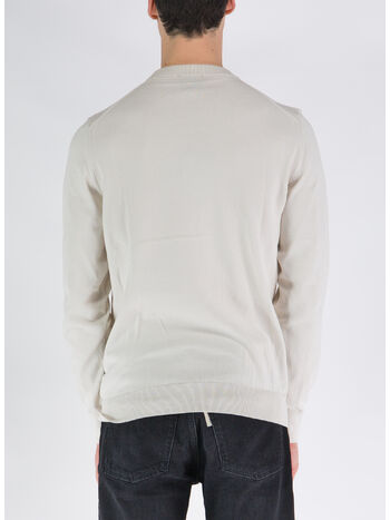 PULLOVER PULL SYLVAIN, TAL BLANC CASSE VERT, small