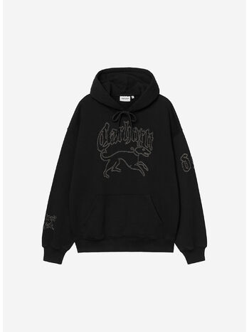 FELPA HOODED HACKWORK, 2JQXX BLACK/WALL, small