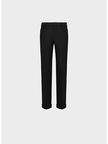 PANTALONE TECHNO GABARDINE ATTICUS WESTERN, LB999 BLACK, small