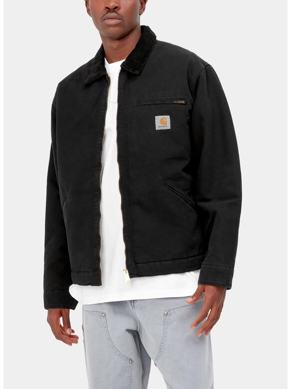 GIUBBOTTO OG DETROIT, 00E4O BLACK/BLACK STONE CANVAS, medium