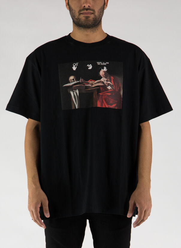 T-SHIRT CARAVAGGIO OVER TEE, 1025BLACKRED, large