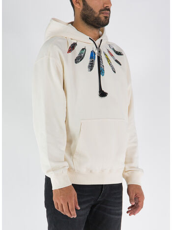 FELPA COLLAR FEATHERS COMFORT HOODIE, , small