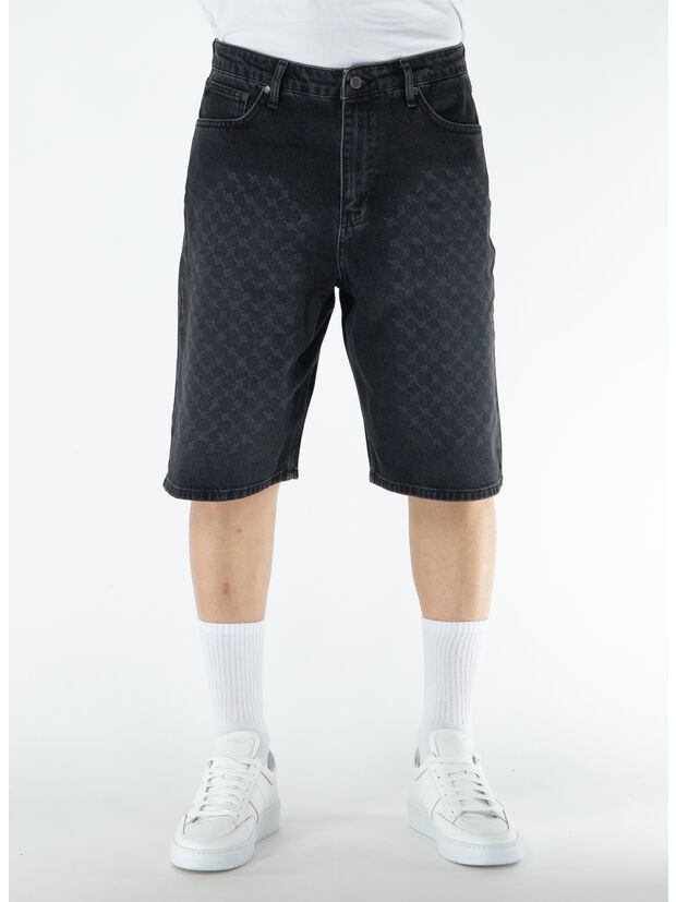 SHORT LASER MONOGRAM, BLACK, large