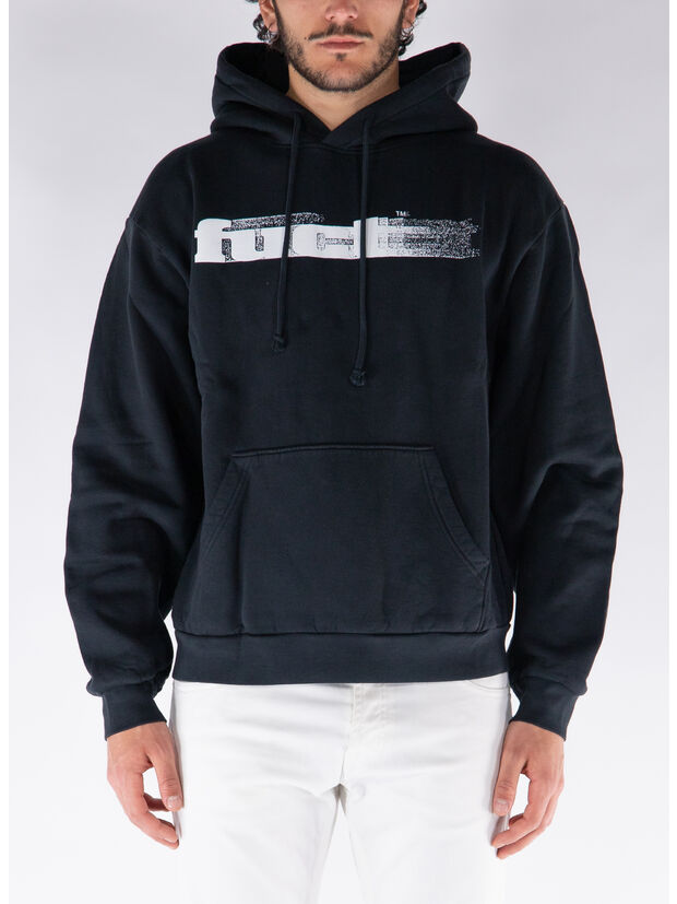 FELPA HOODIE OG BLURRED LOGO, BLK0001 BLACK, large