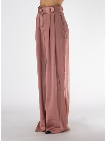 PANTALONE IN SETA CON PIEGHE, BLUSH, small
