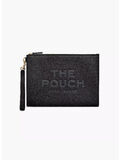 POCHETTE LARGE IN PELLE, 001 BLACK, thumb