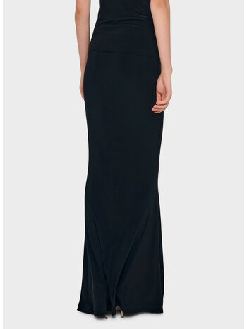 GONNA OBIE LONG SKIRT, BLACK BLACK, small