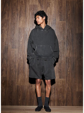 FELPA ARCHIVE HEAVY HOOD UNISEX, 0392 WASHED BLACK , small