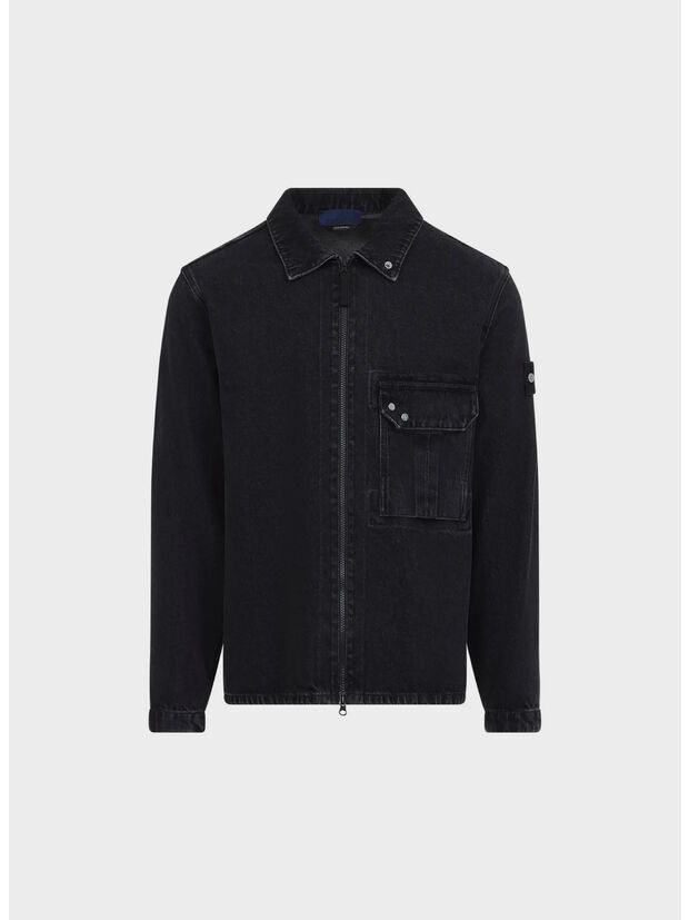 CAMICIA, VJ902 BLACK MEDIUM WASH, large